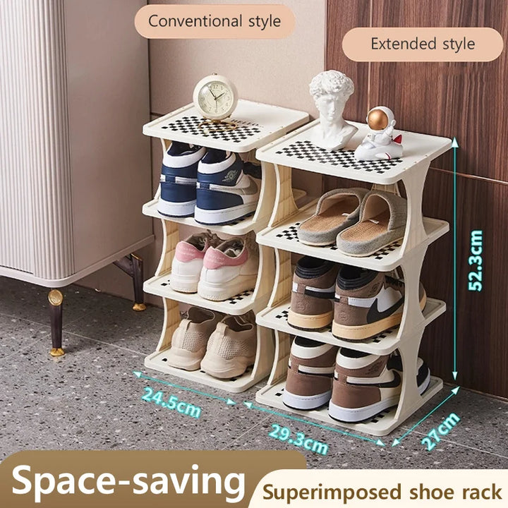 1pc Multi-Layer Shoe Rack for Entryway, Living Room, Bedroom, Dormitory, and Rental House - Easy-to-Install and Detachable Shoe