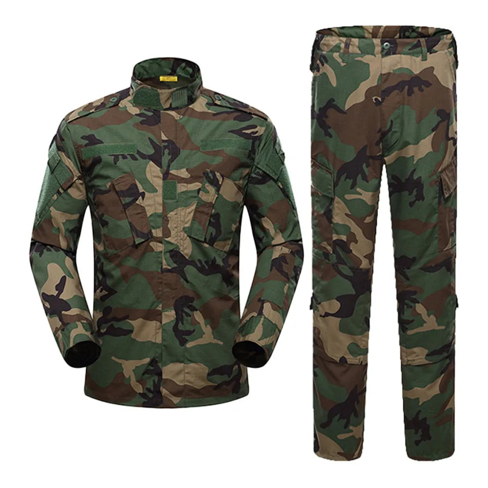 Tactical Combat Suit Russian Camouflage Suit U.S Training Clothing Uniform Wear-resistant Cargo Jacket and Trouser