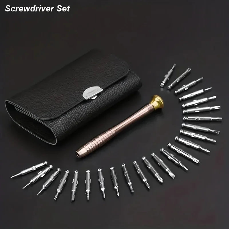 Mini Precision Screwdriver Set 25 in 1 Electronic Torx Screwdriver Opening Repair Tools Kit for iPhone Camera Watch Tablet PC