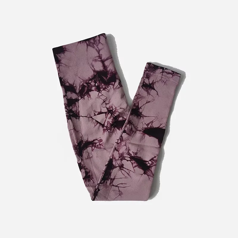 WAREBALL Women’s Fashion Tie Dye Seamless Leggings