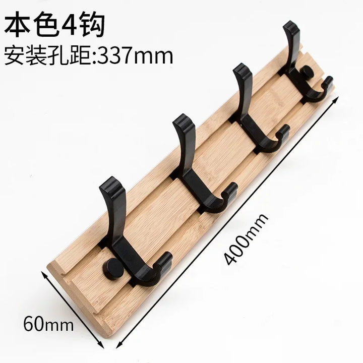 Nordic Fashion Style Bedroom Furniture Coat Rack Clothes Hanger Hooks Living Room Closet Bamboo Hat Racks Coat Hanger Wall Hook