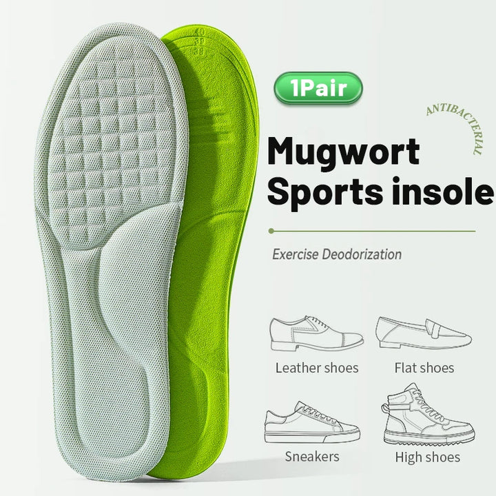 Sports Insoles for Shoes 5D Massage Soft Deodorant Breathable Shock Absorbant Cushion Running Insoles For Feet Men Women