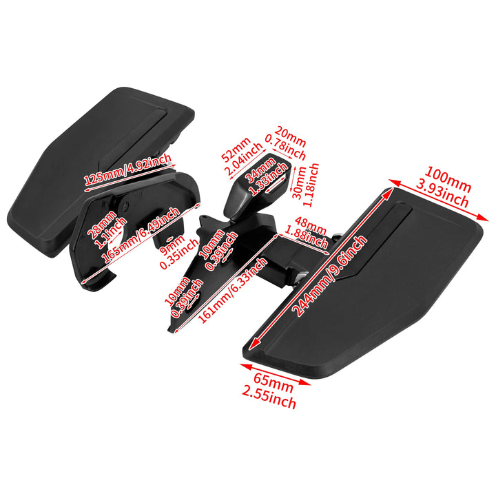 Motorcycle Driver Floorboard Rider Footboard Front Footrest Footpegs For Honda Gold Wing GL1800 GL1800BD GL1800DA Tour 2018-2023