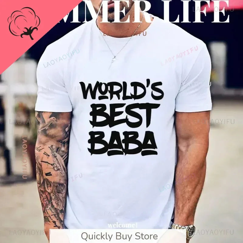 Novelty Awesome World´s Best Dad Daddy Father T Shirts Streetwear Short Sleeve Birthday Gifts Summer Style T-shirt Mens Clothing