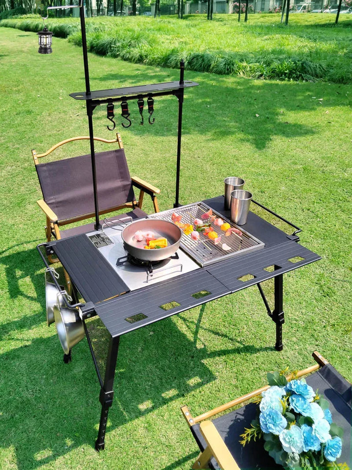 Lightweight Camping Folding IGT Grill Table