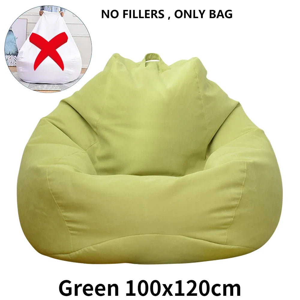 Large Bean Bag Chair Sofa Cover Comfortable Outdoor Lazy Seat Bag Couch Cover without Filler And Replacement Sofa Inner Liner