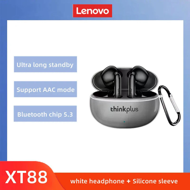 Lenovo XT88 Wireless Bluetooth Earbuds Hifi Music Earphone With Microphone Headphone Sport Waterproof Headset 2022 New