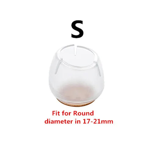 Round Silicone Non Slip Floor Protectant Chair Leg Caps (16pcs)