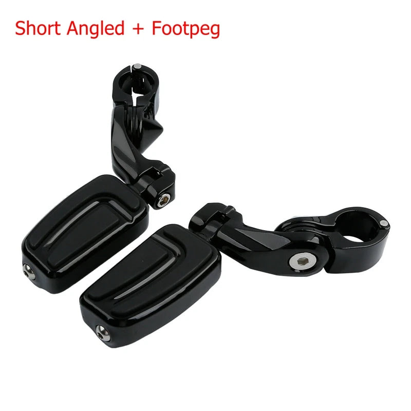 Motorcycle Black Floorboard Foot Board Footrest Shifter Brake Pedal For Harley Touring Road King Electra Glide Street Glide