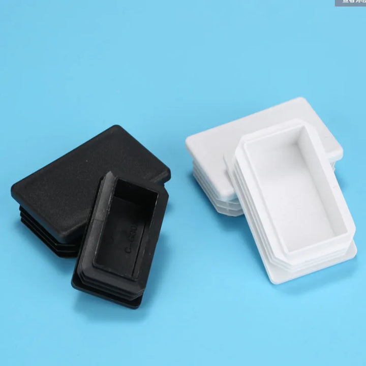 Plastic Rectangle Blanking End Caps Tube Pipe Inserts Plug Square Inner Plug 15x15mm 20x30mm Table Chair Furniture Foot Cover