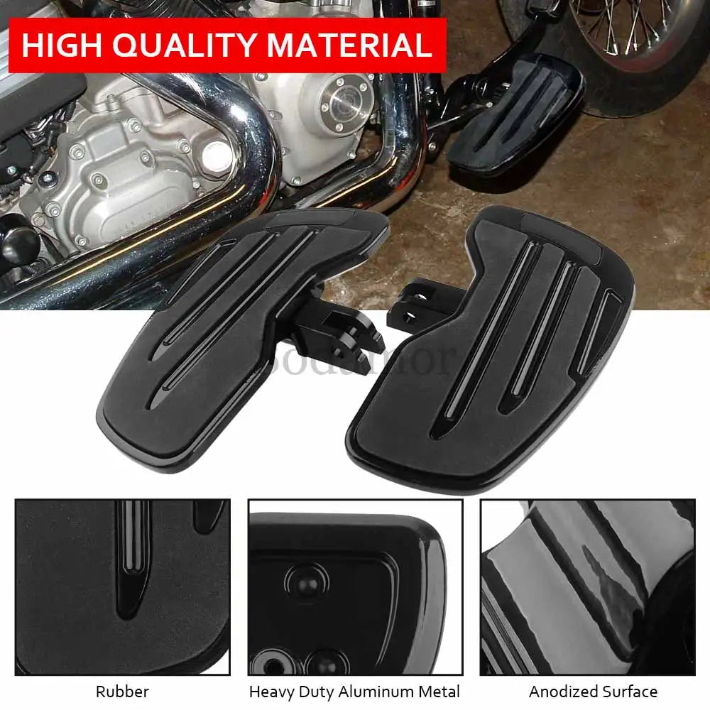 Motorcycle Parts Front Foot Rest Rider Footboard Wide Footrest Driver Floorboard For Harley Softail Fat Bob Breakout FXFBS 2018+