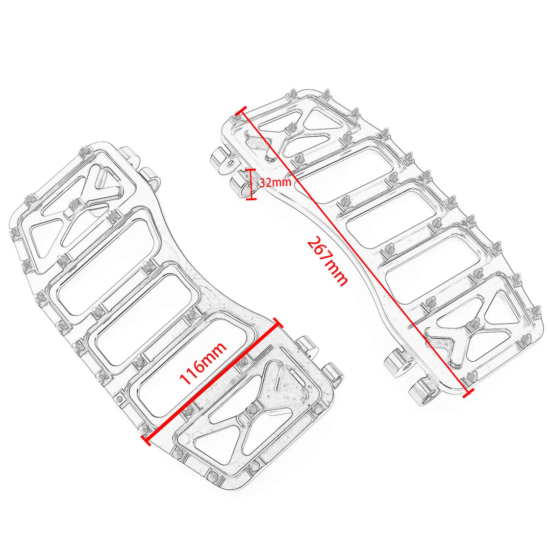 For Harley Touring Road Glide FLT 1986-2022 Softail FL Dyna FLD Motorcycle Floorboard Riot Foot Pegs Footrest Pedals Shifter Peg