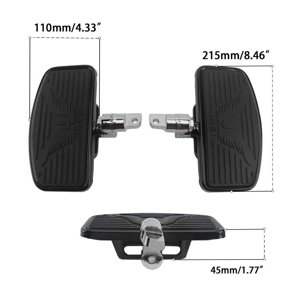 Motorcycle Adjustable Foot Pegs Footrest Wide Floorboard Footboards For Sportster 883 1200 Adjustable Floorboard