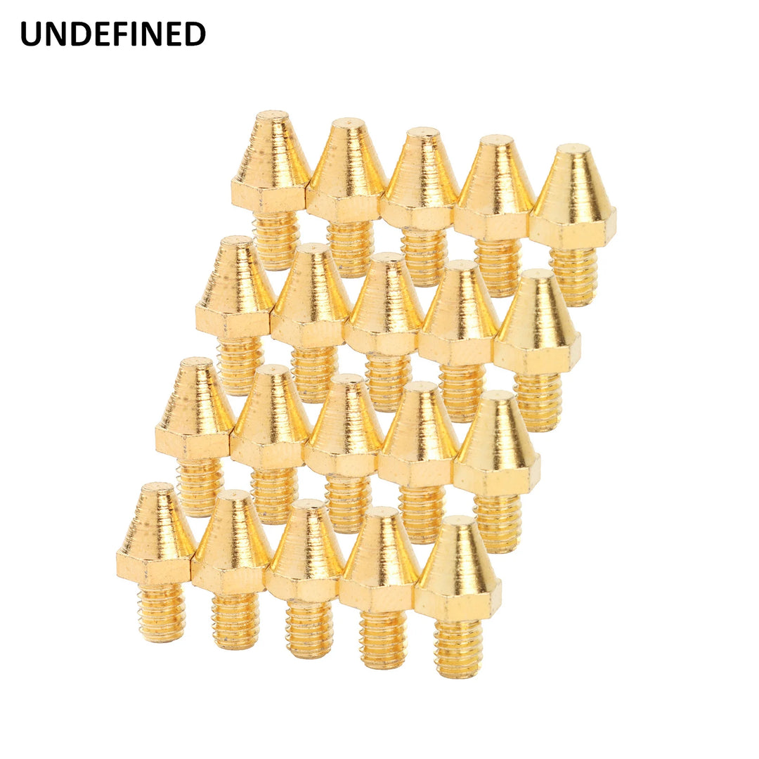 Golden MX Foot Pegs Spike Motorcycle For Harley Cleats Pin Rivet Replacement Offroad Style Foot Pegs Floorboards Brake Pedal Peg