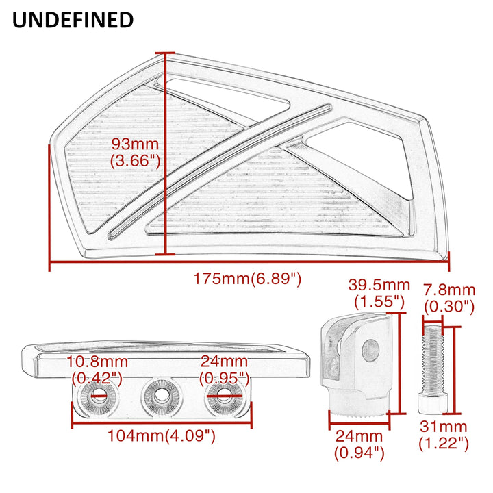 Motorcycle Floorboards Phantom Front Foot Pegs Fit for Suzuki GSXR1000 GSXR600 GSXR750 M109R M50 Boulevard SV1000 SV650