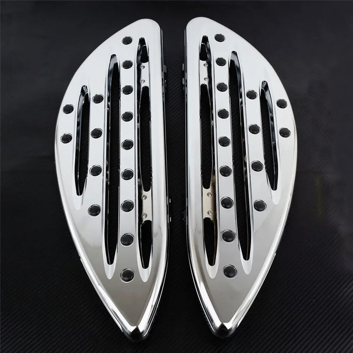 Motorcycle CNC Driver Floorboard Front Footrest Footpegs Pedal For Harley Touring Road King Electra Glide Softail FLST FLSTF