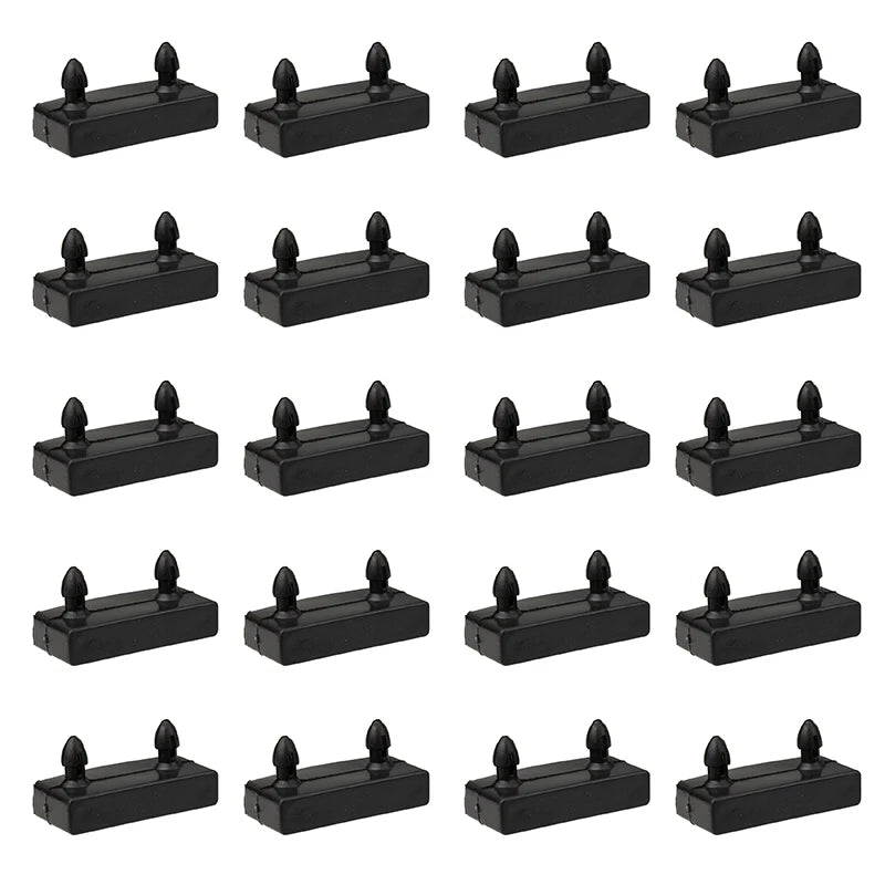 Bed Slat Plastic Holders Caps Fixings Centre Ends Middle 2 Pins Sides Replacement 55mm Black