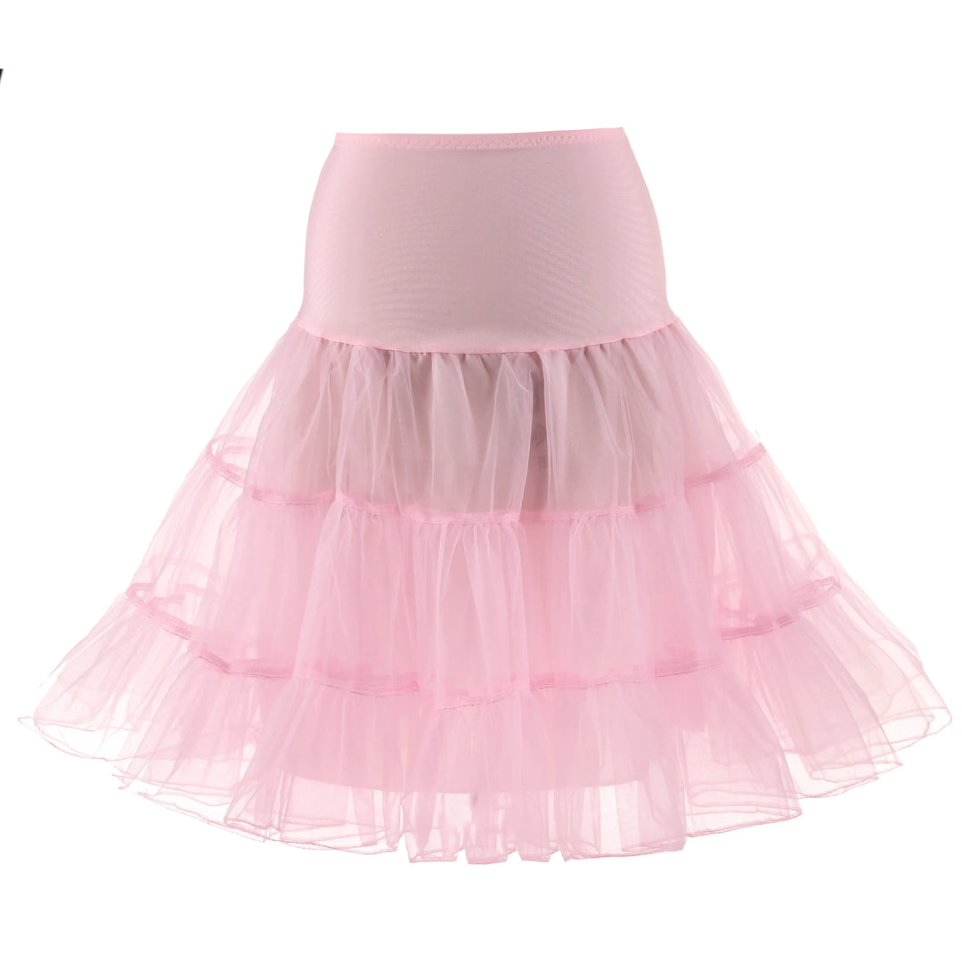 Women's 50S Vintage Tulle Petticoat Half Slip Tutu Underskirt