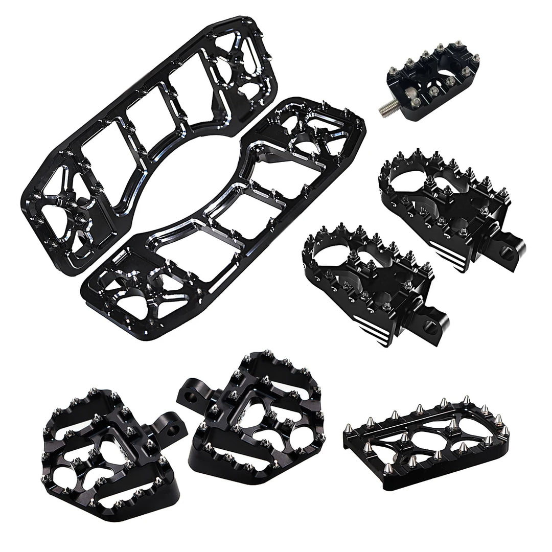 For Harley Touring Road Glide FLT 1986-2023 Softail FL Dyna FLD Motorcycle Floorboard Riot Foot Pegs Footrest Pedals Shifter Peg