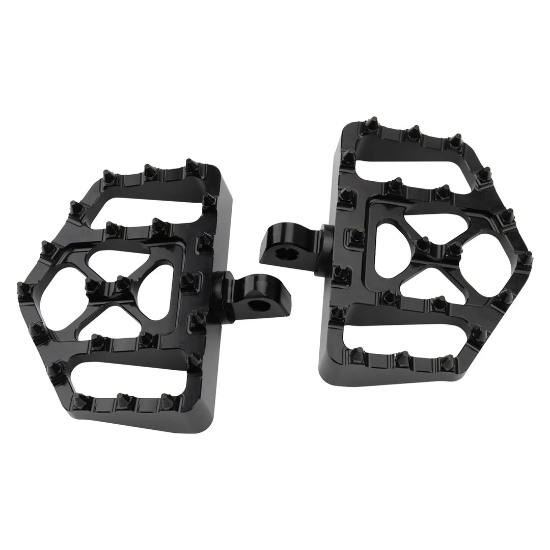 Motorcycle MX Foot Pegs Wide Fat Floorboards Footrests Pedals Peg For Harley Sportster XL 1200 883 Dyna FXDF FLH Bobber Street