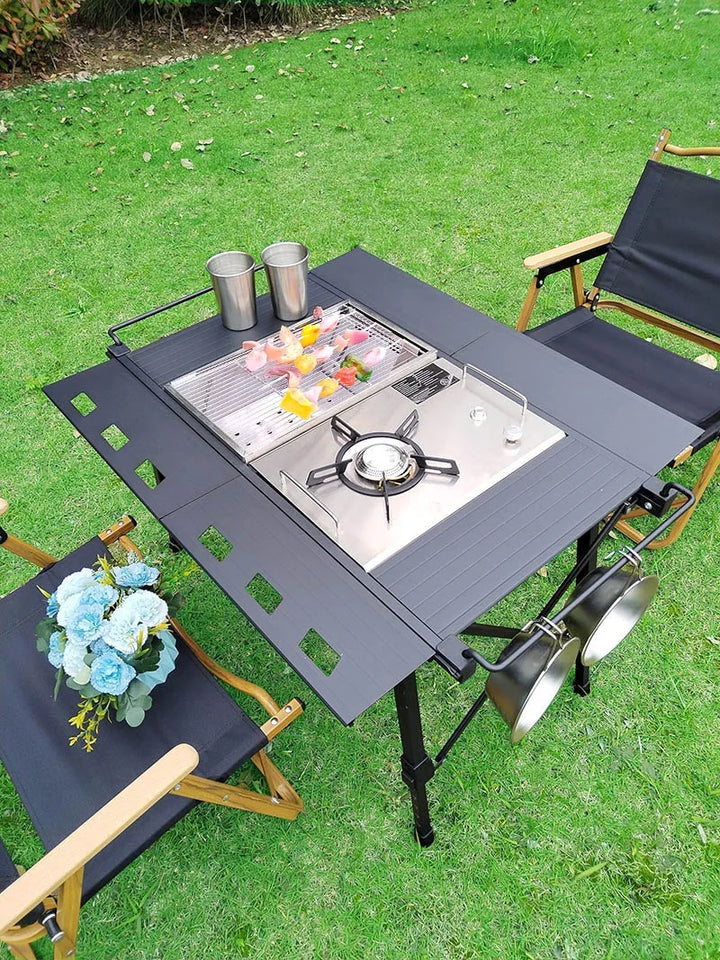 Lightweight Camping Folding IGT Grill Table