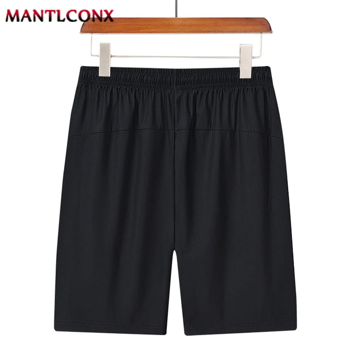 Summer Men's Sport Shorts Cool Sportswear Running Shorts Casual Bottoms Gym Fitness Training Jogging Short Pants Men Black Gray