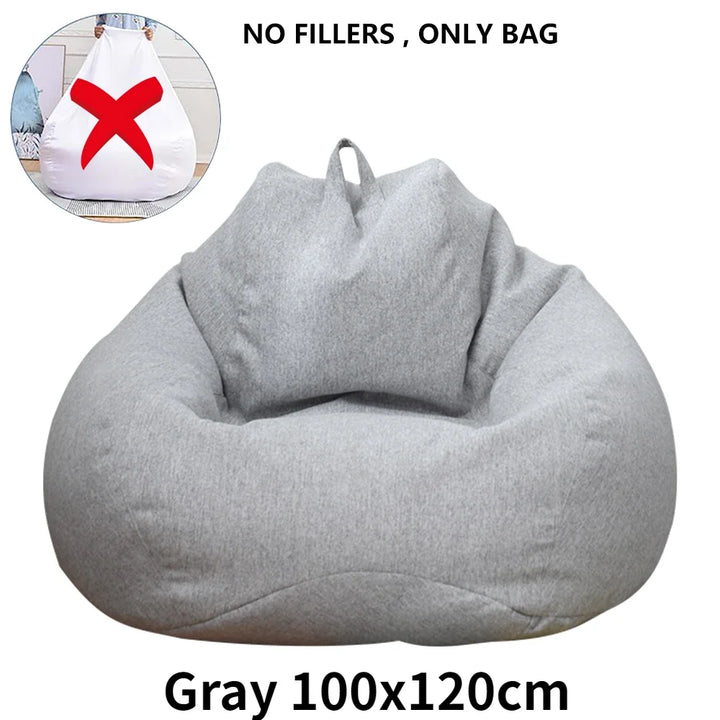 Large Bean Bag Chair Sofa Cover Comfortable Outdoor Lazy Seat Bag Couch Cover without Filler And Replacement Sofa Inner Liner