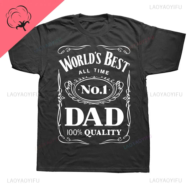 Novelty Awesome World´s Best Dad Daddy Father T Shirts Streetwear Short Sleeve Birthday Gifts Summer Style T-shirt Mens Clothing