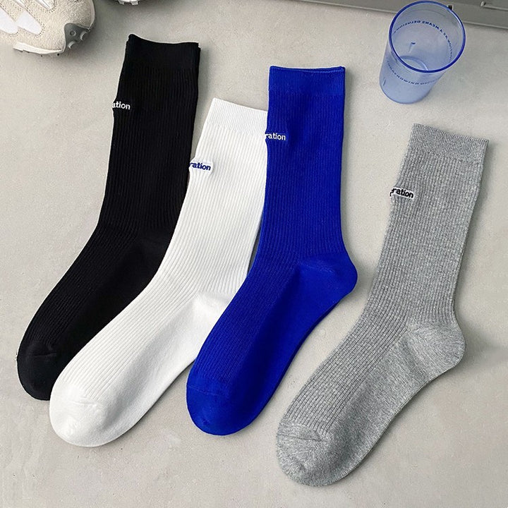 Woman’s Mid Tube Cotton Socks