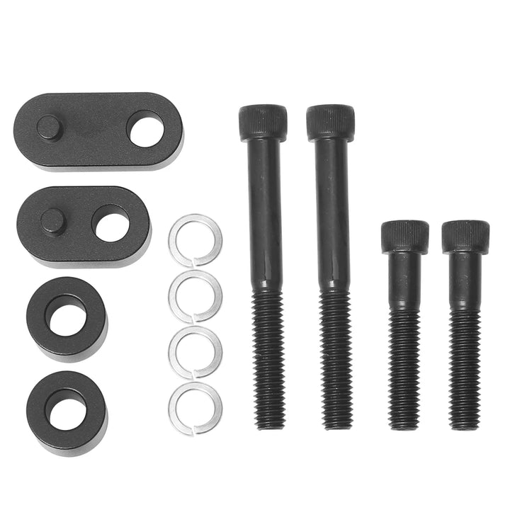 Motorcycle Black 3/4" Driver Floorboard Spacer Extension Kit For 09-21 Harley Touring Electra Road Glide Ultra Classic Road King