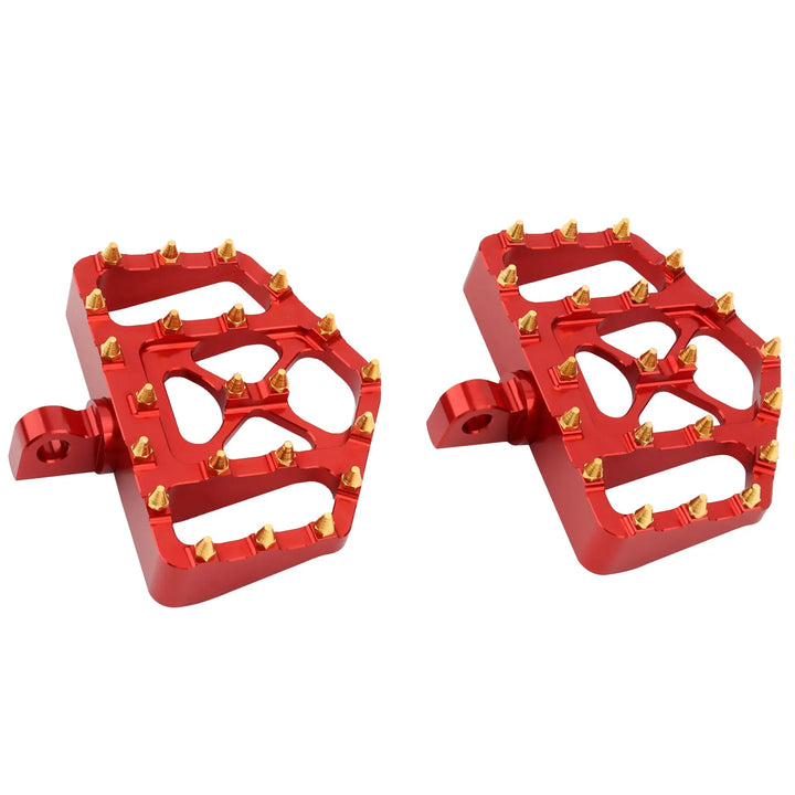 Motorcycle MX Foot Pegs Wide Fat Floorboards Footrests Pedals Peg For Harley Sportster XL 1200 883 Dyna FXDF FLH Bobber Street