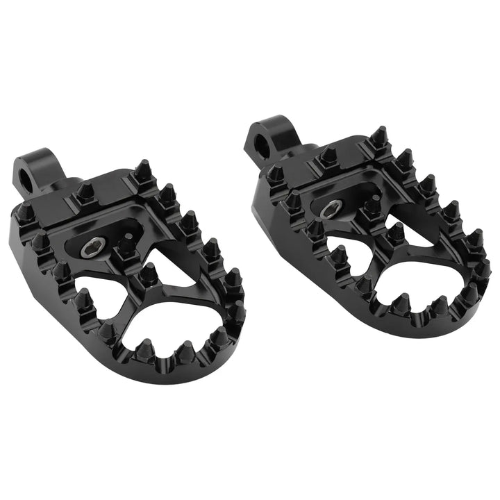 Motorcycle MX Foot Pegs Wide Fat Floorboards Footrests Pedals Peg For Harley Sportster XL 1200 883 Dyna FXDF FLH Bobber Street