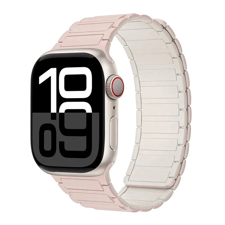 Magnetic Strap for Apple Watch Band 45mm 44 mm 40mm 46mm 41mm 42mm 38 Silicone Bracelet iWatch Series 8 7 6 Se 9 10 Ultra2 49mm