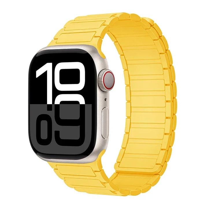 Magnetic Strap for Apple Watch Band 45mm 44 mm 40mm 46mm 41mm 42mm 38 Silicone Bracelet iWatch Series 8 7 6 Se 9 10 Ultra2 49mm